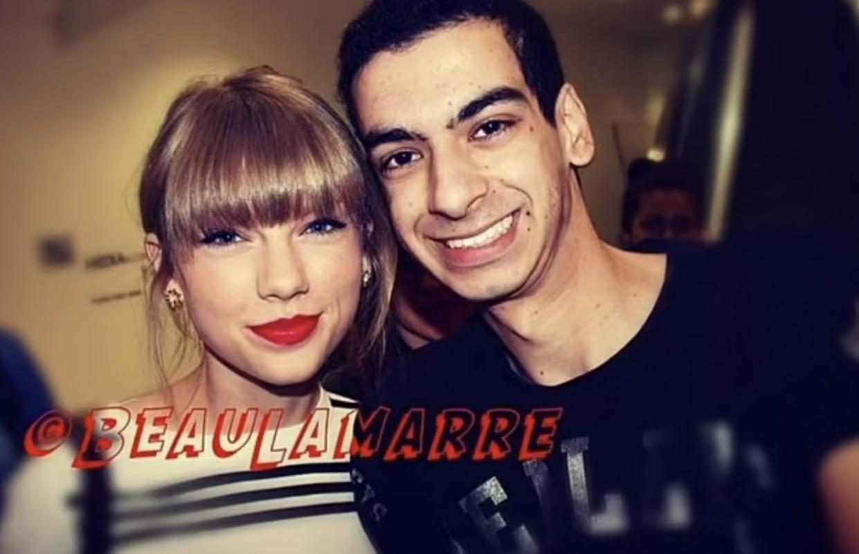 Beau Lamarre pictured with Taylor Swift