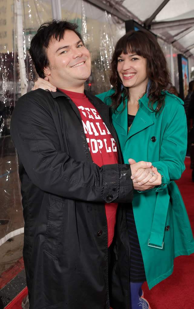 Gulliver's Travel LA Premiere 2010 Jack Black Tanya Haden