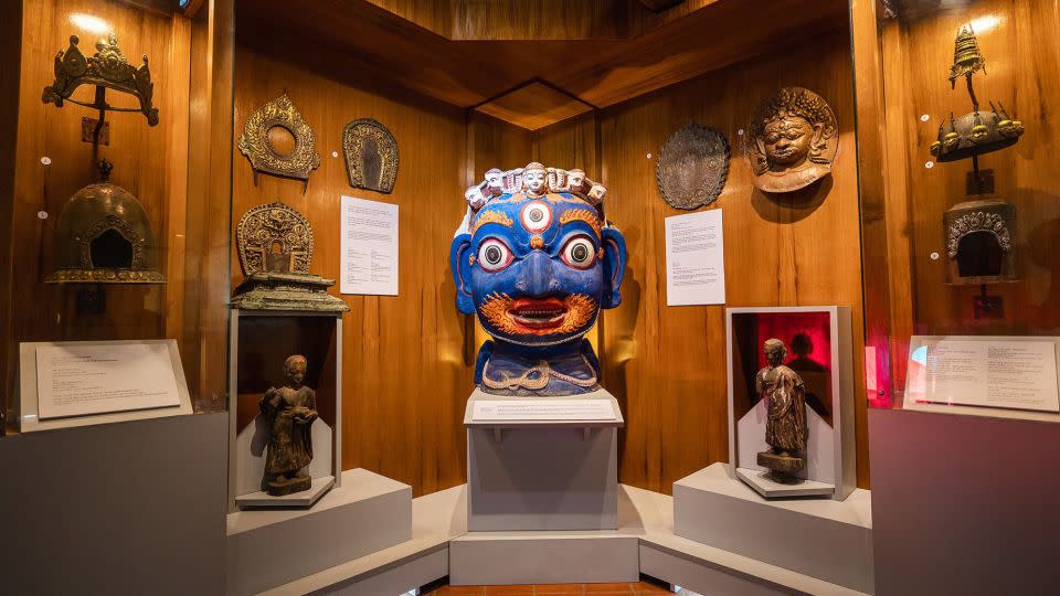 Objects on display at the Itumbaha Museum in Nepal, which was created as New York’s Rubin Museum of Art and Metropolitan Museum of Art returned artifacts taken from the 11th century Nepalese monastery. - Pranab Joshi/Courtesy Itumbaha
