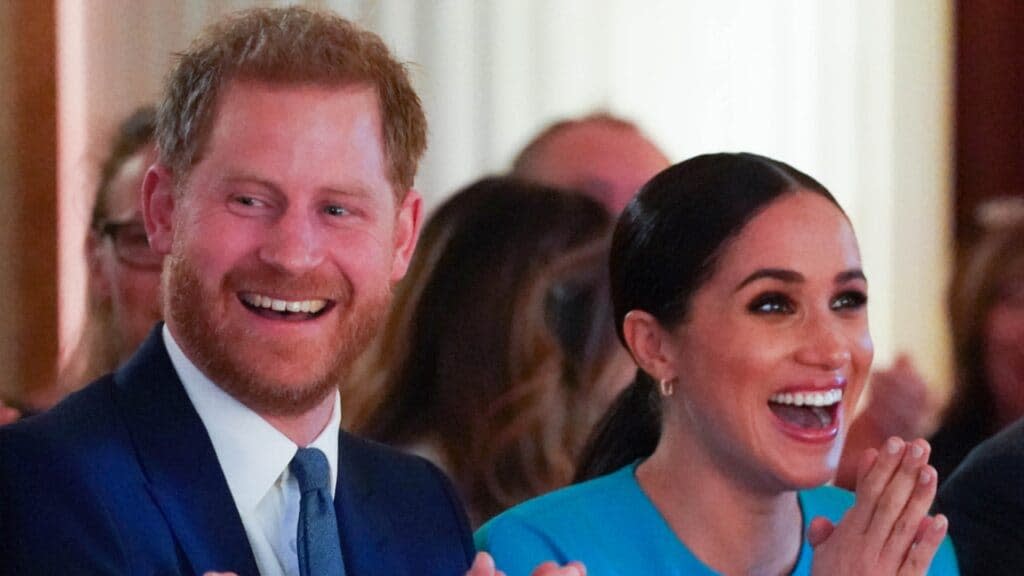 Prince Harry, Duke of Sussex (left), and Meghan, Duchess of Sussex (right), attend the annual Endeavour Fund Awards last March at Mansion House in London, England. (Photo by Paul Edwards – WPA Pool/Getty Images)