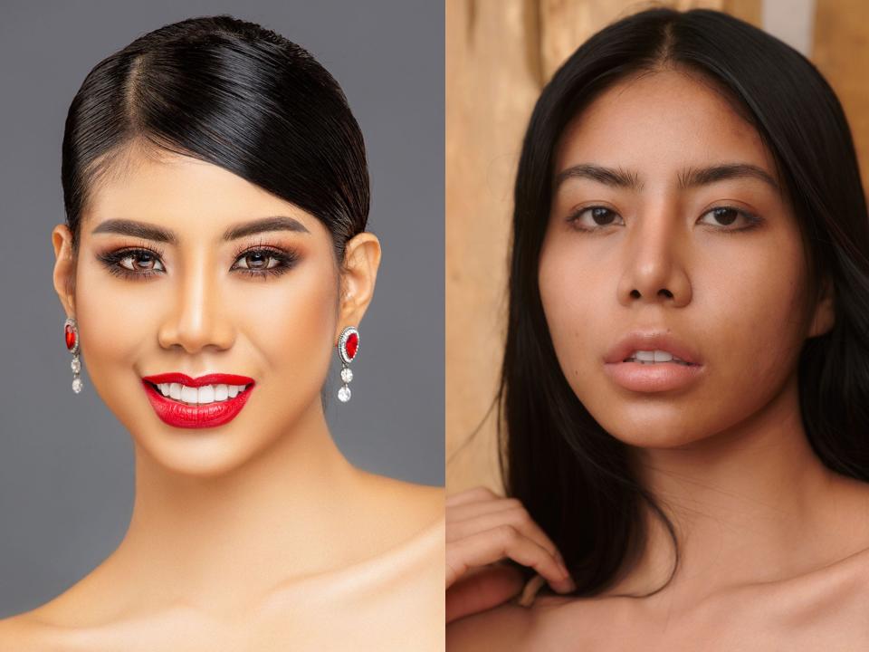 Miss Myanmar 2023 Amara Bo in her headshot and makeup-free photoshoot