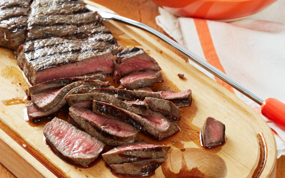 <p>Jennifer Davick</p><p>Dijon mustard and red wine vinegar give this steak just the right amount of tang.</p><p><strong>Get the recipe: <a href="https://parade.com/9952/dash/grilled-sirloin-with-green-beans-and-shallot-mustard-sauce/" rel="nofollow noopener" target="_blank" data-ylk="slk:Grilled Sirloin with Green Beans and Shallot Mustard Sauce;elm:context_link;itc:0;sec:content-canvas" class="link ">Grilled Sirloin with Green Beans and Shallot Mustard Sauce</a></strong></p>
