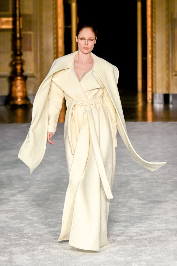 <p>A look from the Christian Siriano Fall 2021 collection. Photo: Mike Coppola/Courtesy of Christian Siriano</p>