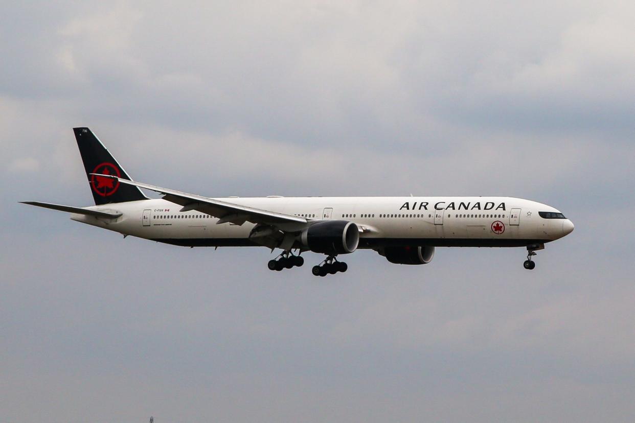 Eine Boeing 777 von Air Canada. - Copyright: Dinendra Haria/SOPA Images/LightRocket via Getty Images