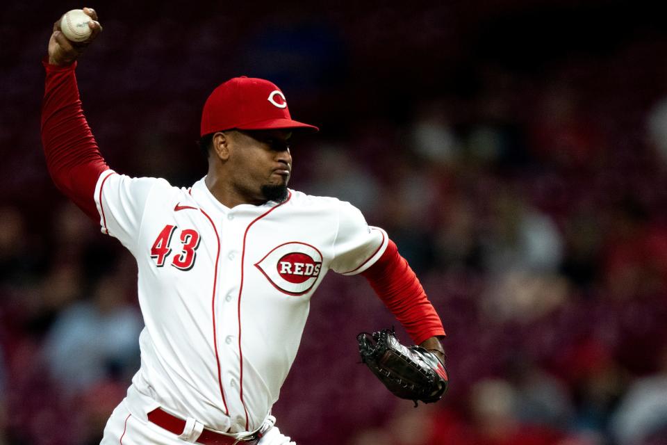 Reds closer Alexis Diaz had a 1.84 ERA during his rookie season.