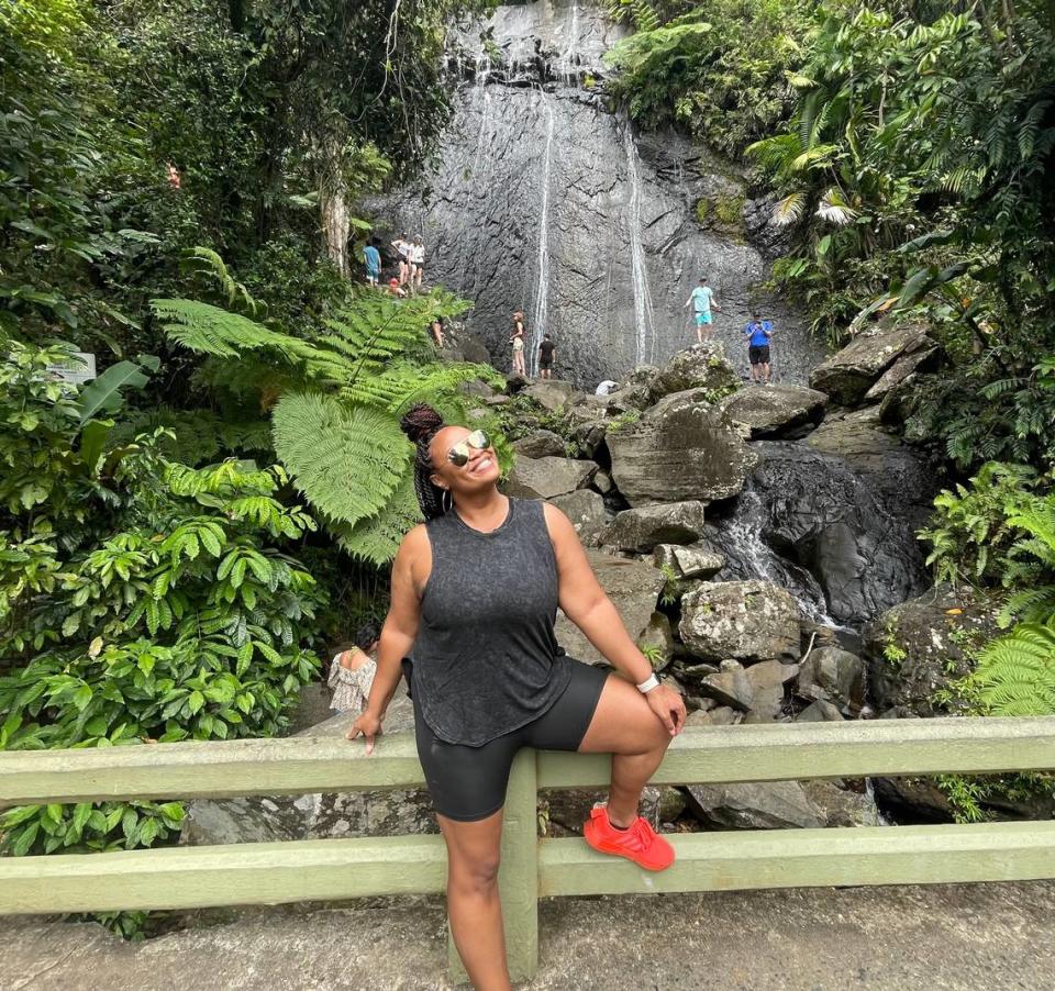 CharlotteFive’s DeAnna Taylor in the El Yunque Rainforest in Puerto Rico.