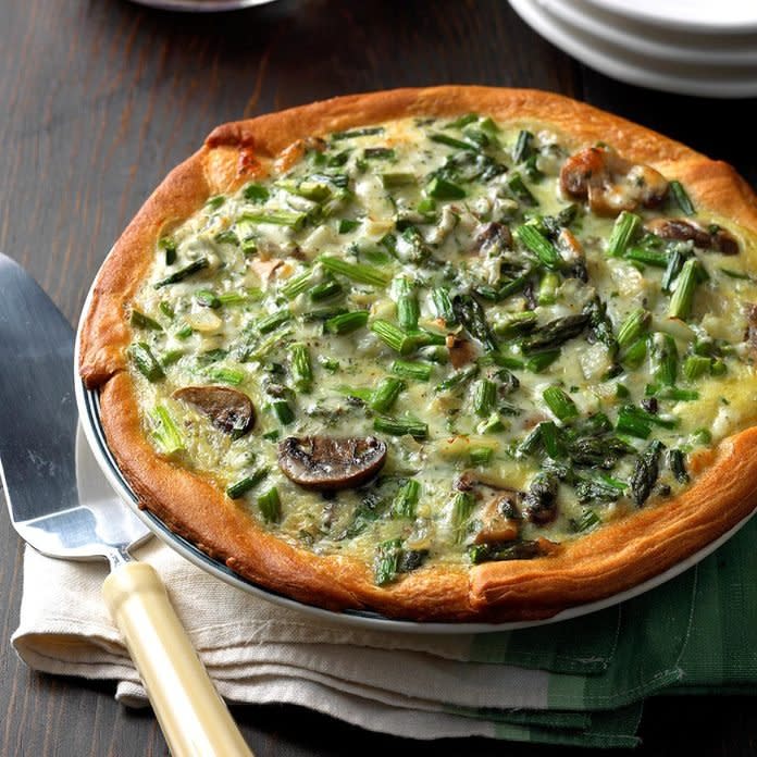 Mushroom Asparagus Quiche