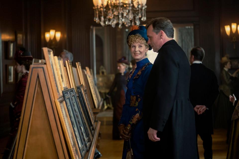 Cynthia Nixon and Robert Sean Leonard at Reid Castle in Purchase. "The Gilded Age" filmed many scenes from its second season in Westchester.