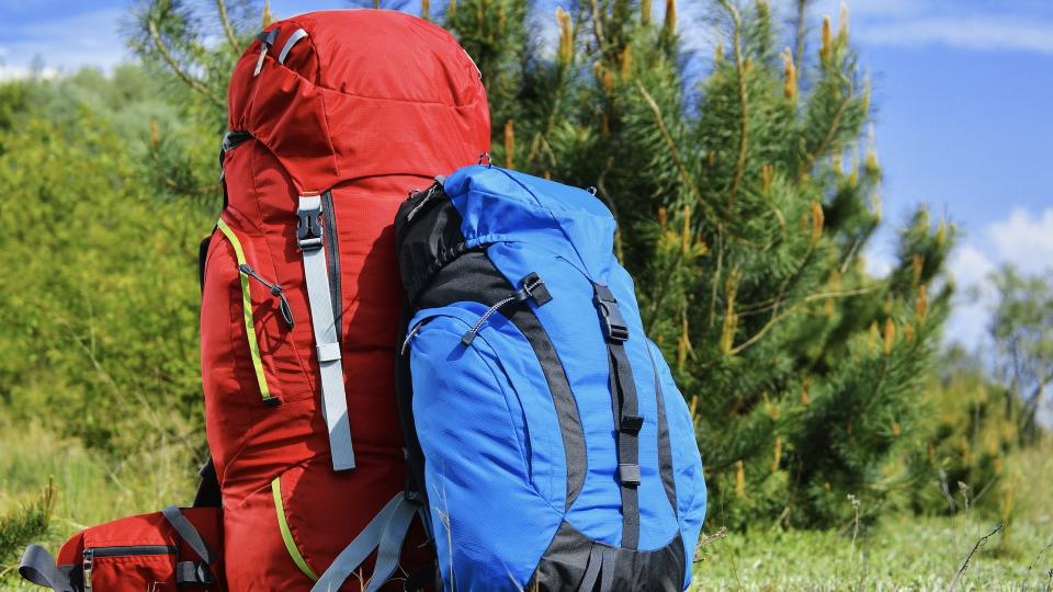 two hiking packs