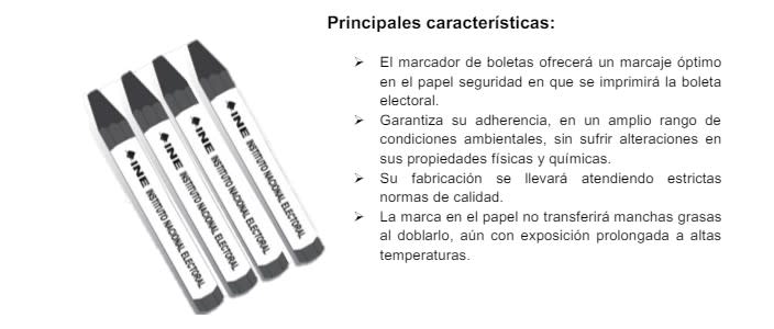 <span>Captura de pantalla del informe del INE sobre materiales electorales, hecha el 19 de abril de 2024</span>