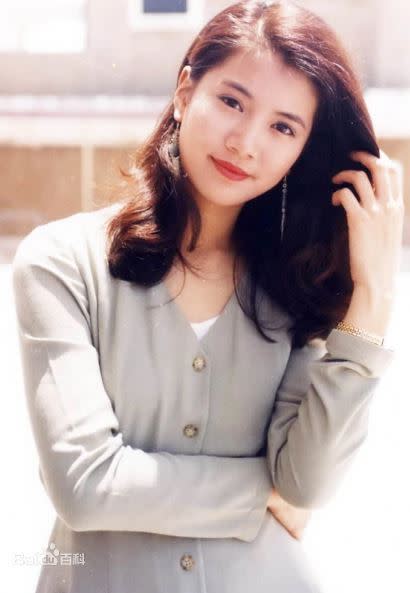 從袁詠儀的早期相片中，可以看出她年輕時有多撩人。（圖／翻攝自百度百科）