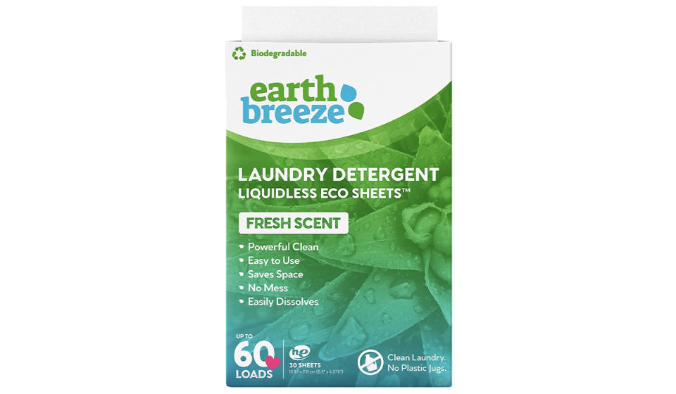 Earth Breeze laundry detergent sheets