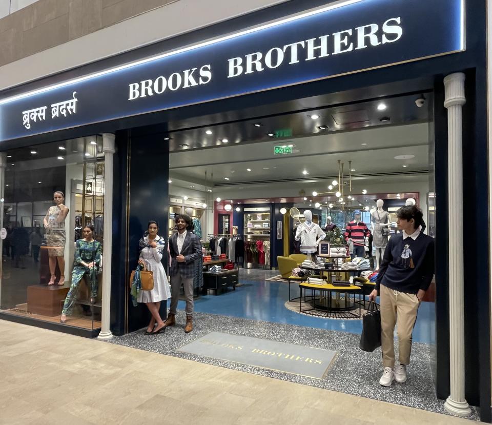 The Brooks Brothers store at the new mall.