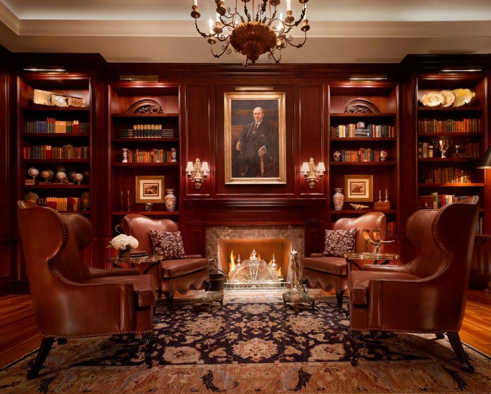 The library at Montage Palmetto Bluff. | Courtesy of Montage Palmetto Bluff