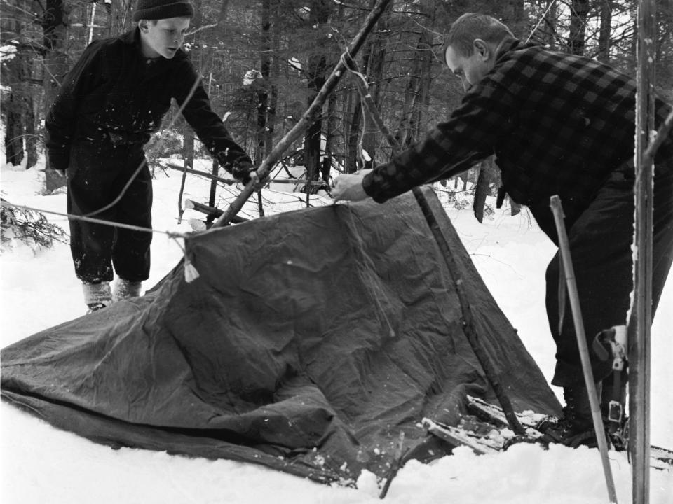 vintage camping 50s