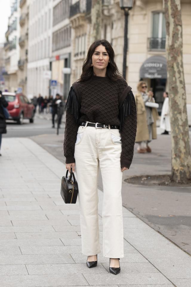 How to Wear White Jeans All Fall and Winter