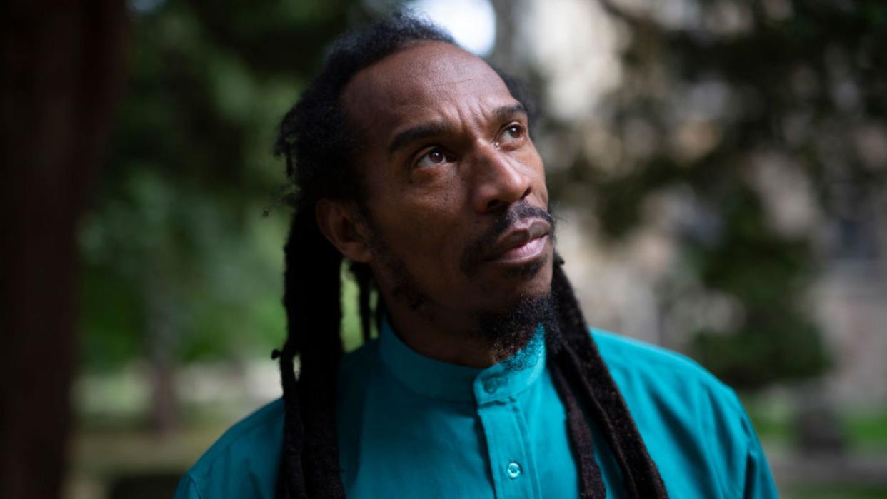  A portrait of Benjamin Zephaniah. 