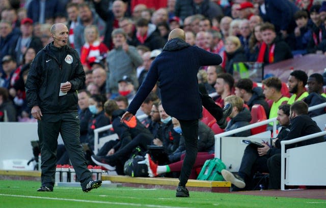 Pep Guardiola was furious that James Milner avoided a second yellow card 