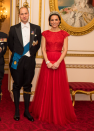 <p> The duchess posed beside Prince William at the annual Diplomatic Corps reception at Buckingham Palace in 2016 in the beautiful Lover's Knot Tiara. When Queen Mary commissioned the piece in 1913, it was actually based on another one owned by her grandmother, Princess Augusta of Hesse. </p>