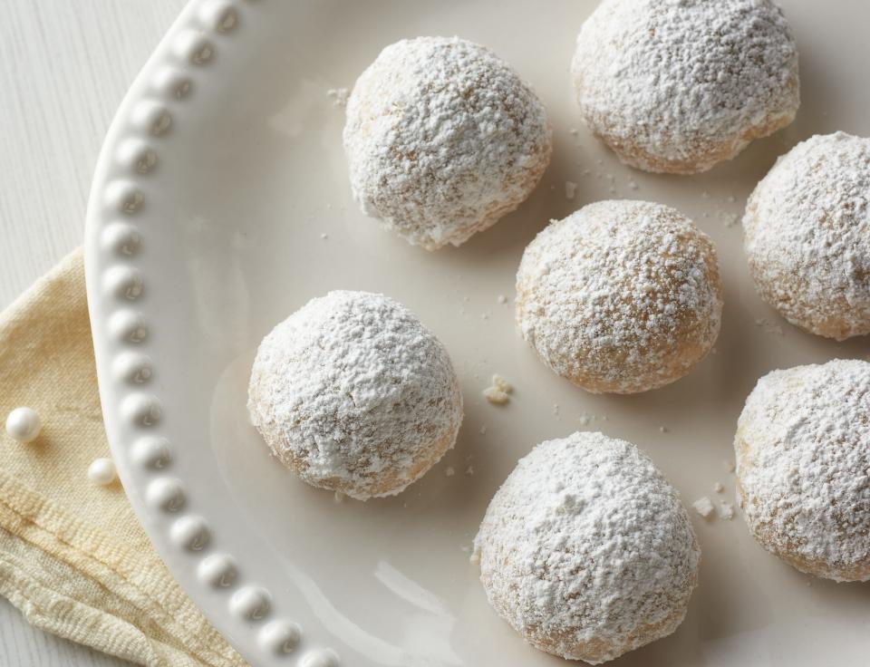 These Eggnog Snowball Cookies were made from a Made in Oklahoma recipe.