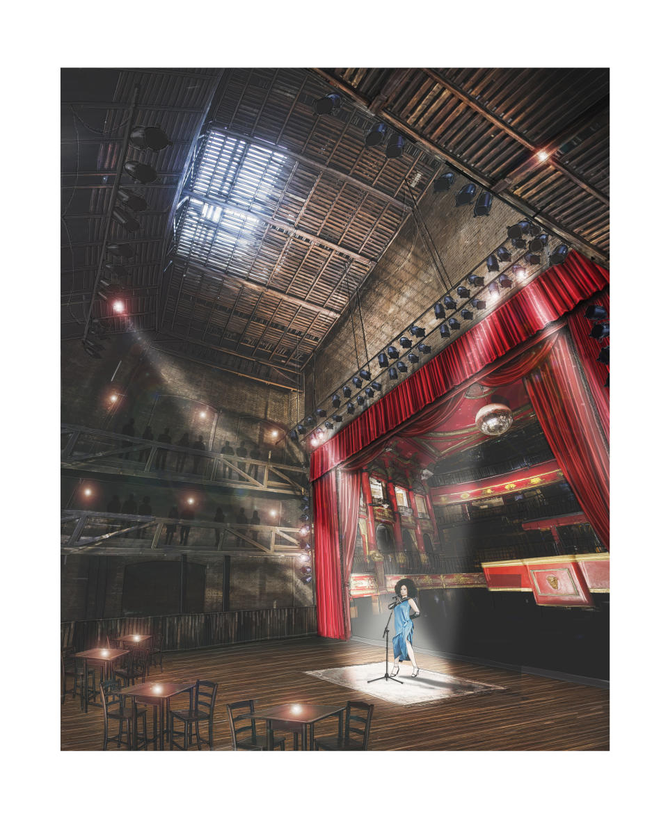 An artist’s impression of Koko’s fly tower performance space (Pirajean Lees/PA)