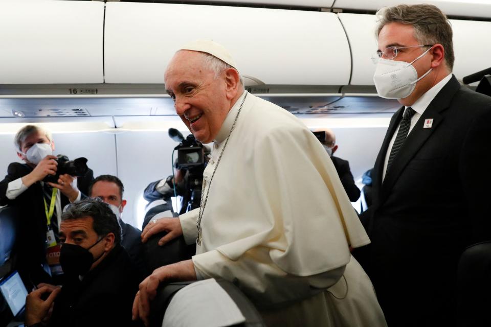 Pope Francis headed for a two-day trip in early April to Catholic-majority Malta, where he again highlighted the plight of migrants, as the Ukraine war sends a stream of refugees across Europe.