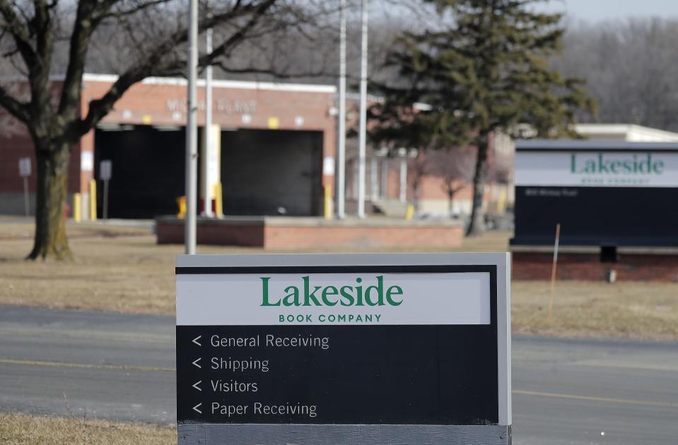 Lakeside Book Co. on Tuesday, February 27, 2024, in Menasha, Wis. The company plans to lay off 339 employees and permanently close its Menasha facility at 800 Midway Road in June, according to a notice filed with the state Tuesday.