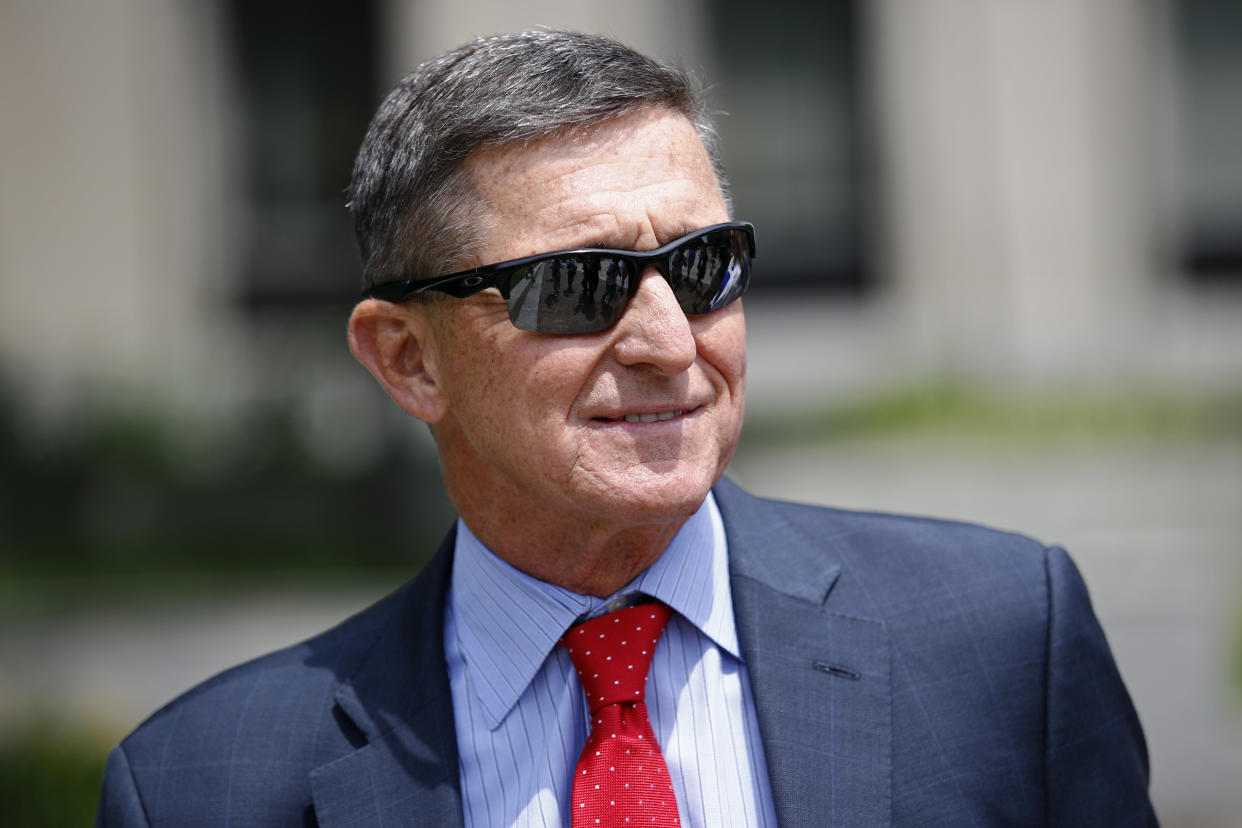 Michael Flynn, President Donald Trump's former national security adviser, departs a federal courthouse after a hearing, Monday, June 24, 2019, in Washington. (Patrick Semansky/AP)