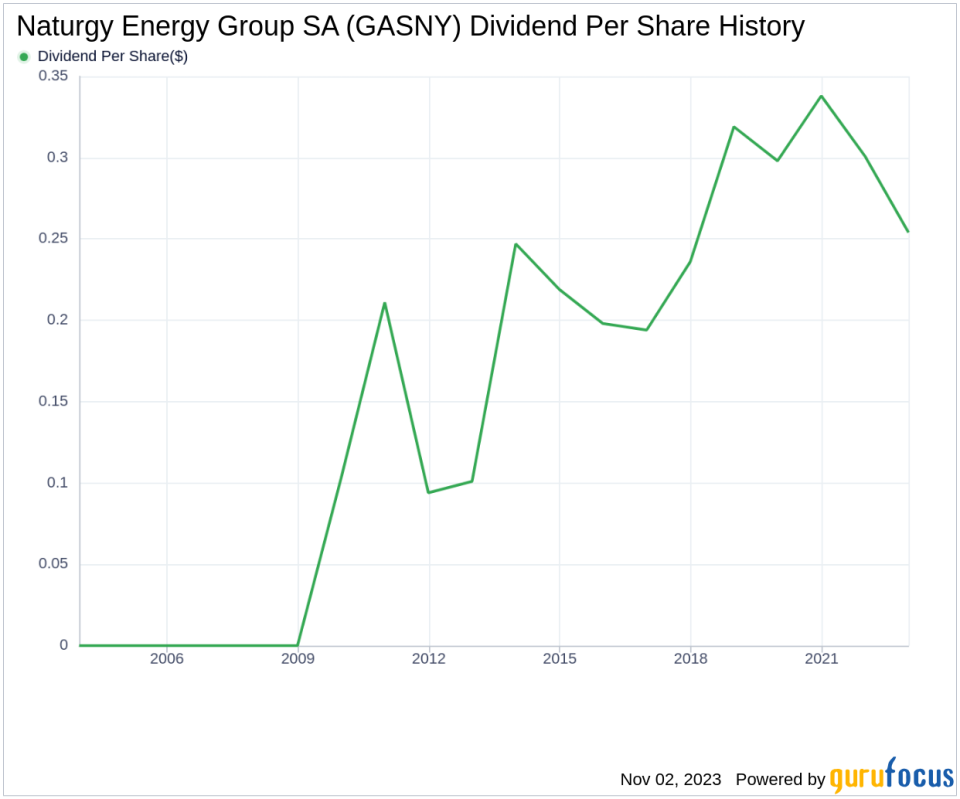 Naturgy Energy Group SA's Dividend Analysis