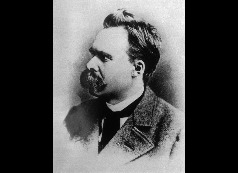 Gaze into the abyss of Nietzsche's walrus-handlebar mustache.