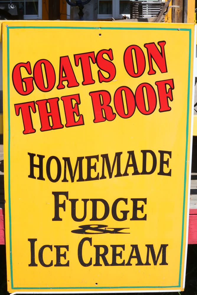 Goats on the Roof has fudge, ice cream, t-shirts, gem mining, souvenirs and plenty of fun!