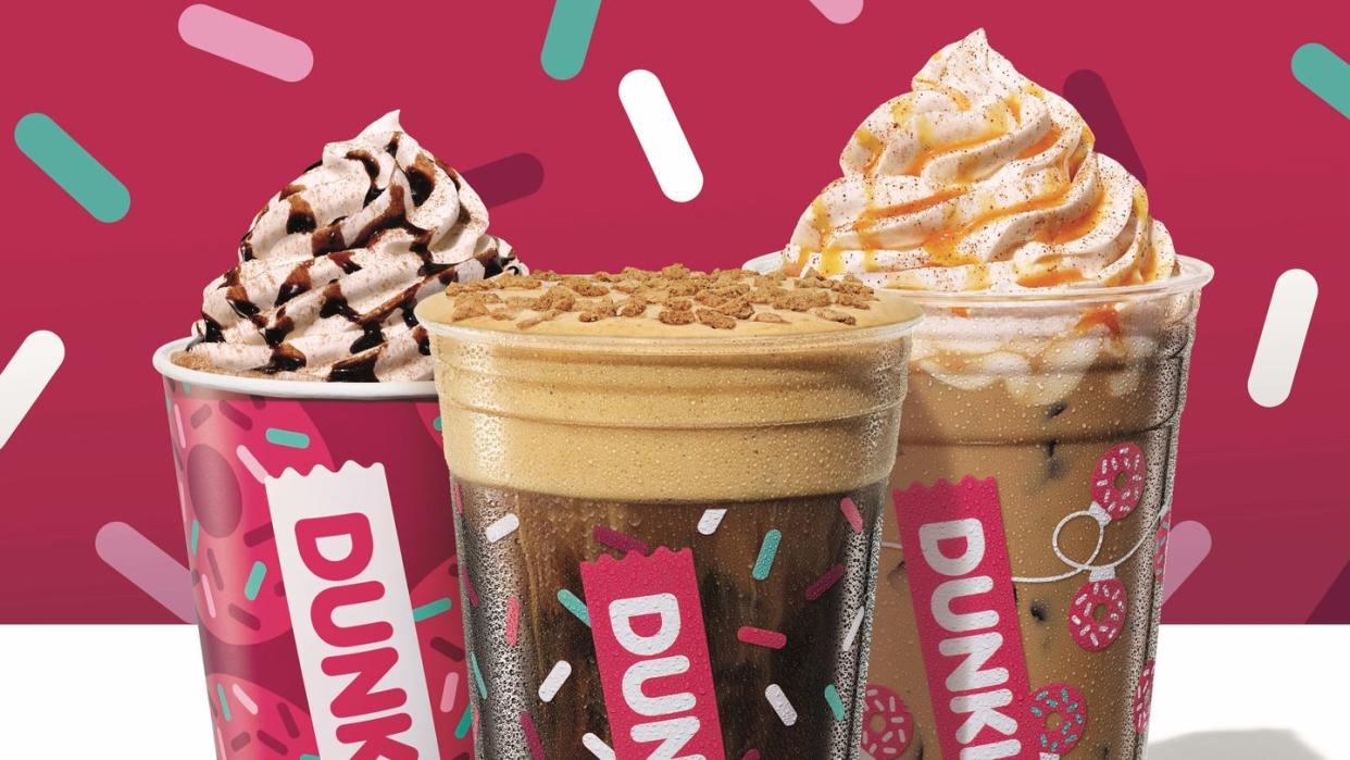 dunkin holiday menu