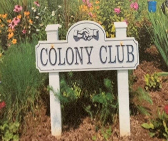 This Colony Club marker can be found in a community garden on Lexington Avenue in Mansfield.