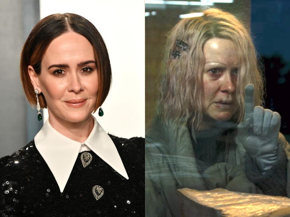 Sarah Paulson on "American Horror Story: Double Feature."