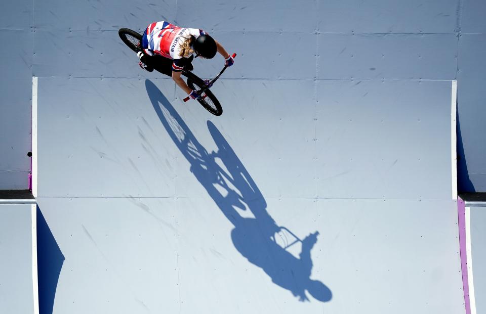 Charlotte Worthington on her way to winning a gold medal (Mike Egerton/PA) (PA Wire)