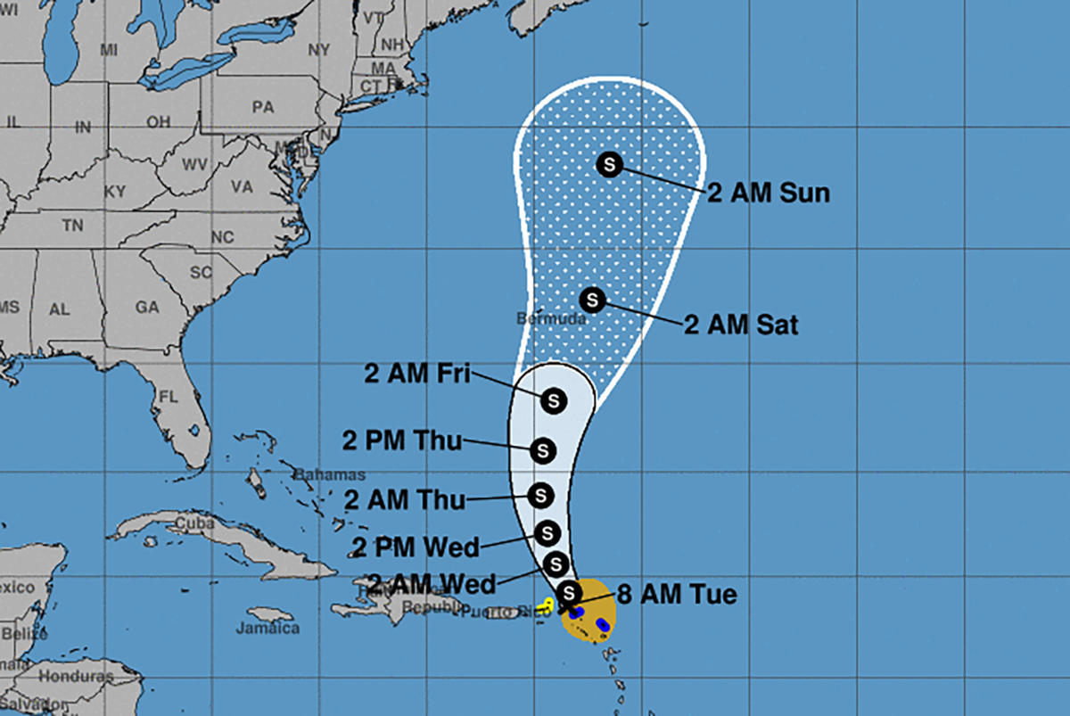 National Hurricane Center on X: 5 pm AST: Tropical Storm #Philippe is  approaching Bermuda. Here are the Key Messages. Visit   for more details.  / X