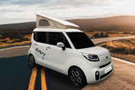 <p>If you happen to be of the shorter persuasion, then this adorable little Kia-based camper from South Korea could be exactly the vehicle of your dreams.</p><p><a class="link " href="https://www.gearpatrol.com/cars/a34481416/daon-ravy-tiniest-camper-van/" rel="nofollow noopener" target="_blank" data-ylk="slk:LEARN MORE">LEARN MORE</a></p>
