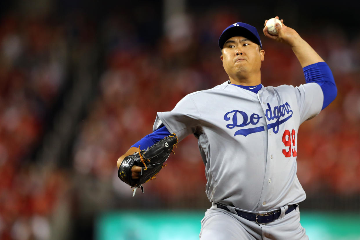 Hyun-Jin Ryu is reportedly Toronto bound. (Alex Trautwig/MLB Photos via Getty Images)