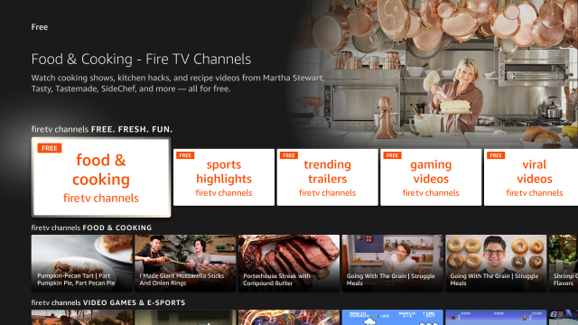 debuts free, ad-supported streaming channels just for Fire