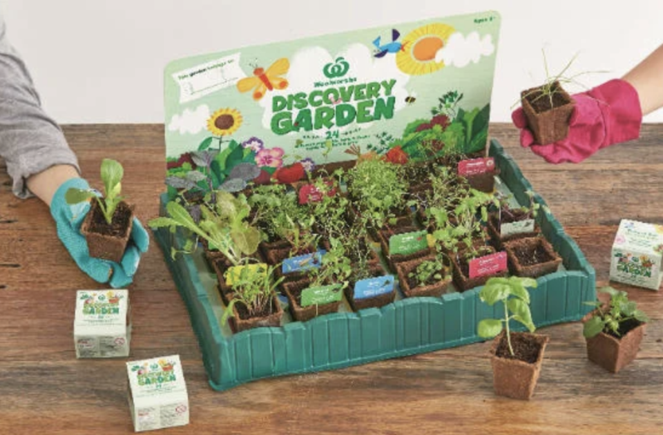 A complete Discovery Garden set. Source: Woolworths