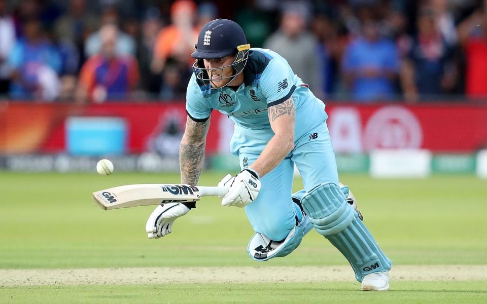 Lucky man: Ben Stokes inadvertently picks up six runs via overthrows - Action Images via Reuters