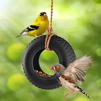 Tire Swing Bird Feeder