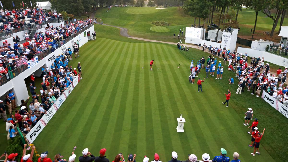 Full stands, Taylor Swift and Teddy Roosevelt to start Day 2 of Solheim Cup