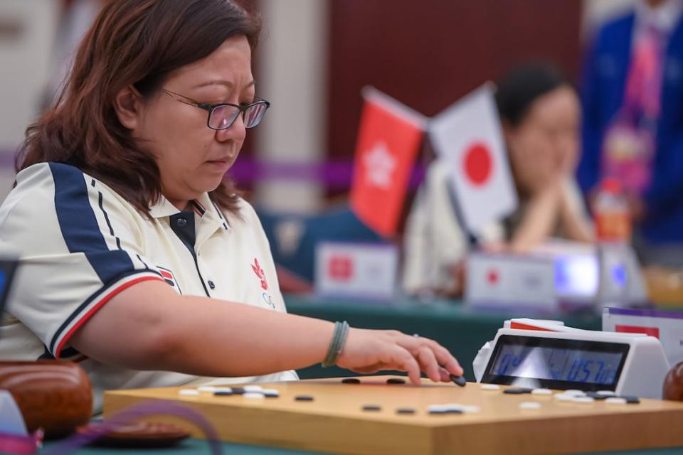 港隊女團圍棋季軍戰負日本