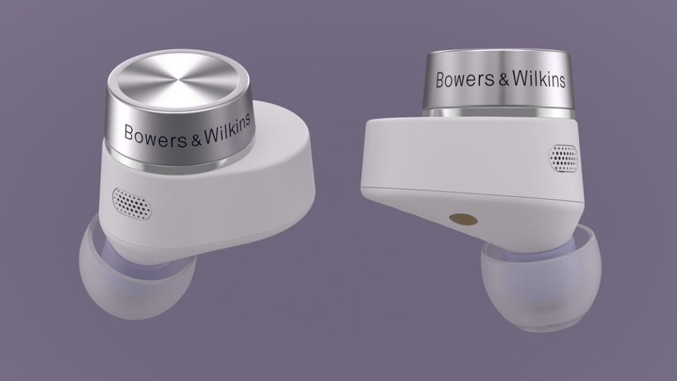 The Bowers & Wilkins Pi5 S2 wireless in-ear headphones.