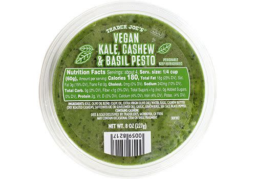 15) Vegan Kale Cashew Basil Pesto