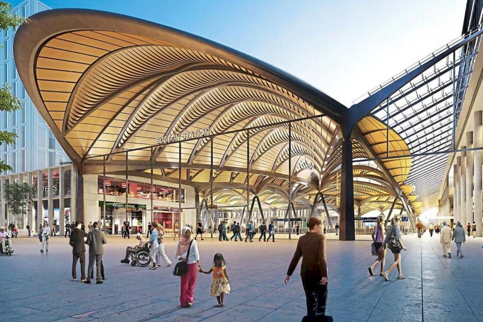 Euston: A design of what the station, part of the HS2 upgrade project, could look like when complete