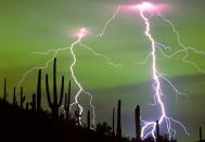 <p>Lightning strikes Tucson, Arizona // February 26, 2008</p><p><strong>RELATED: </strong><a href="http://www.facebook.com/REDBOOK" rel="nofollow noopener" target="_blank" data-ylk="slk:11 of the Most Breathtaking Travel Photos of the Year;elm:context_link;itc:0;sec:content-canvas" class="link "><strong>11 of the Most Breathtaking Travel Photos of the Year</strong></a></p>