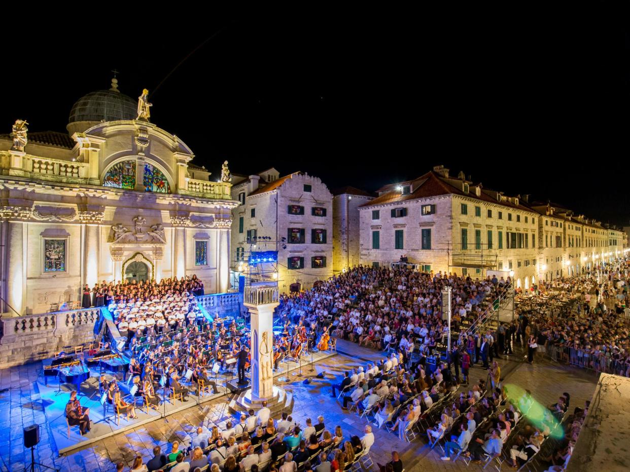 Gala in front of St Blaise's Church