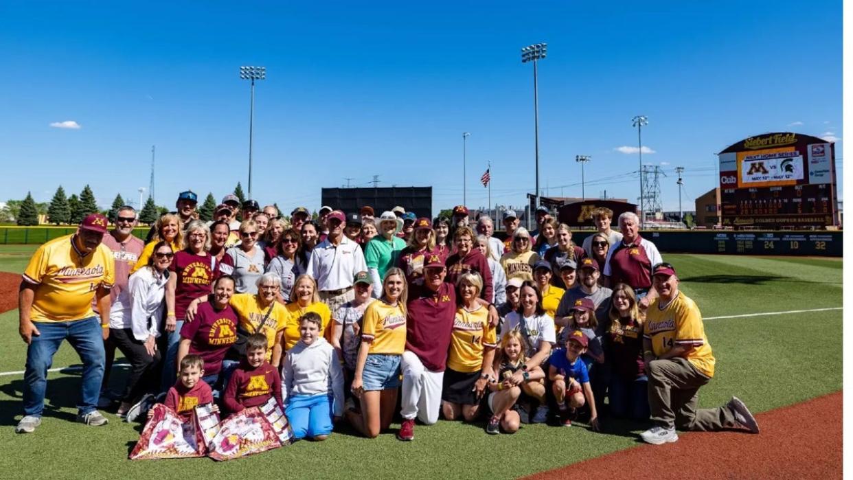 <div>Gophers baseball coach John Anderson will have his No. 14 jersey retired before Minnesota hosts Michigan State on Saturday at Siebert Field</div> <strong>(University of Minnesota Athletics)</strong>
